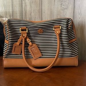 Tory Burch Bag 13” across bottom and 8.5 “high.
